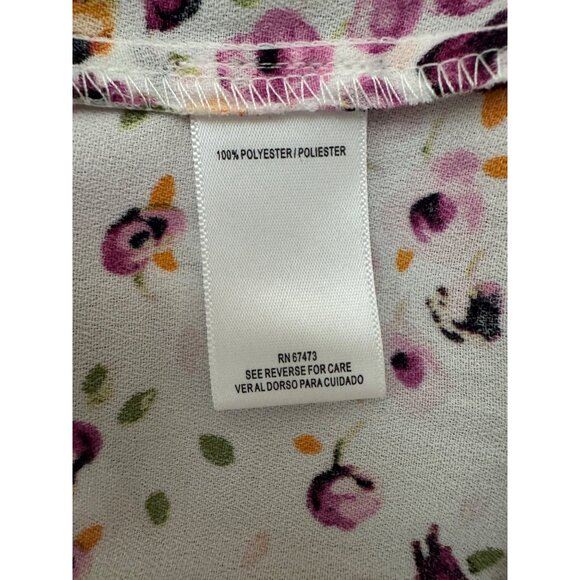 Gabby Skye Floral Print Smocked Waist Flounce Hem Dress Size 14 Summer Wedding - Picture 8 of 9